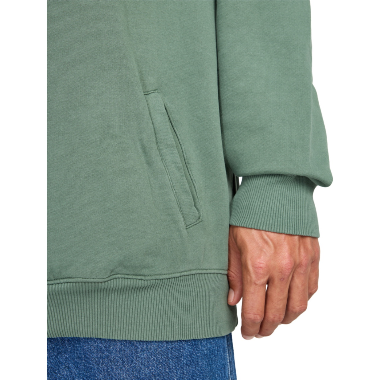 2025 Billabong Herre Core Lord Halv Lynlås Sweater EBYFT00150 - Hunter